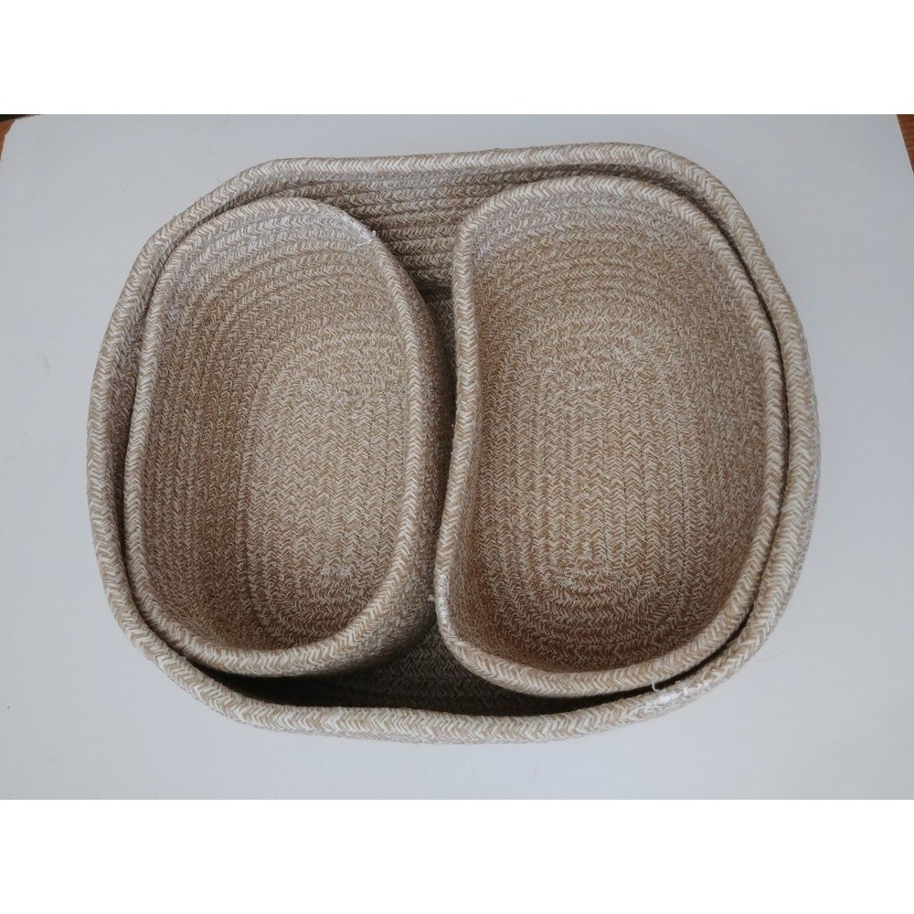 3-Pack Cotton Rope Baskets - Picture 3 of 5